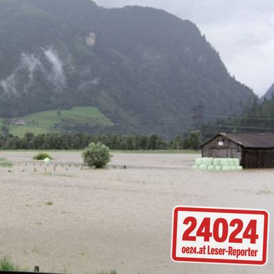 Hochwasser in Brixen im Thale 
