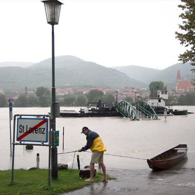 Hochwasser in Ransing bei Mariazell
