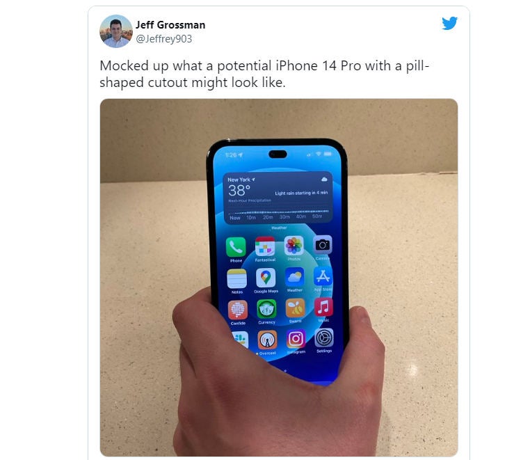 Fotos sollen das iPhone 14 ohne Notch zeigen