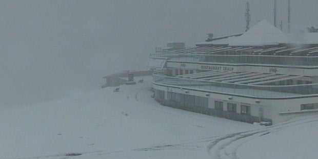 Kaltfront bringt Schnee und Regen