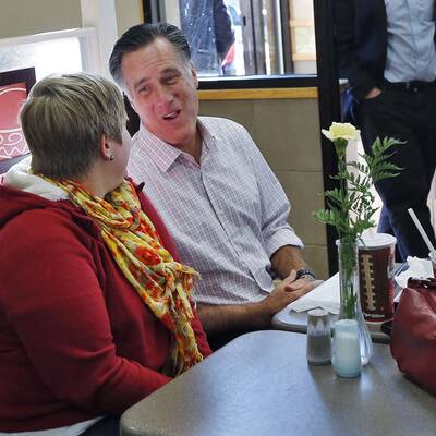 Der Obama-Herausforderer tauchte bei 