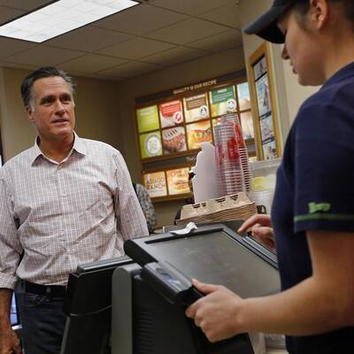 Der Obama-Herausforderer tauchte bei 