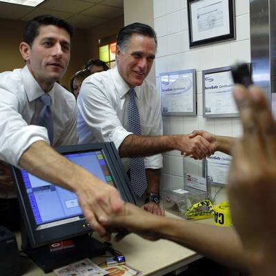 Der Obama-Herausforderer tauchte bei 
