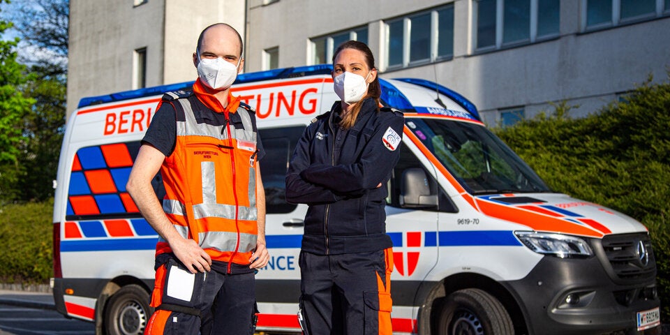 Kinder nahmen Abkürzung über Wiener Tangente