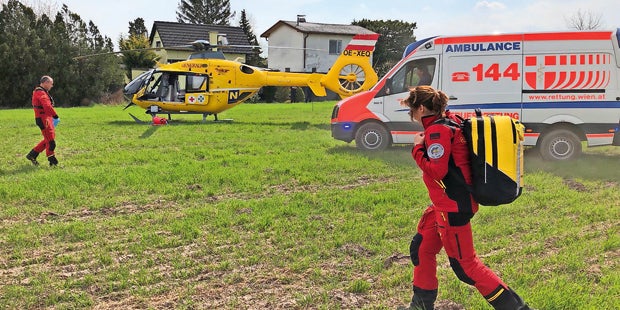 Zug-Crash Wien Donaustadt Essling