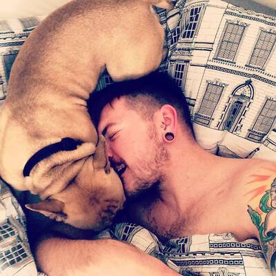 Hot Dudes with Dogs 