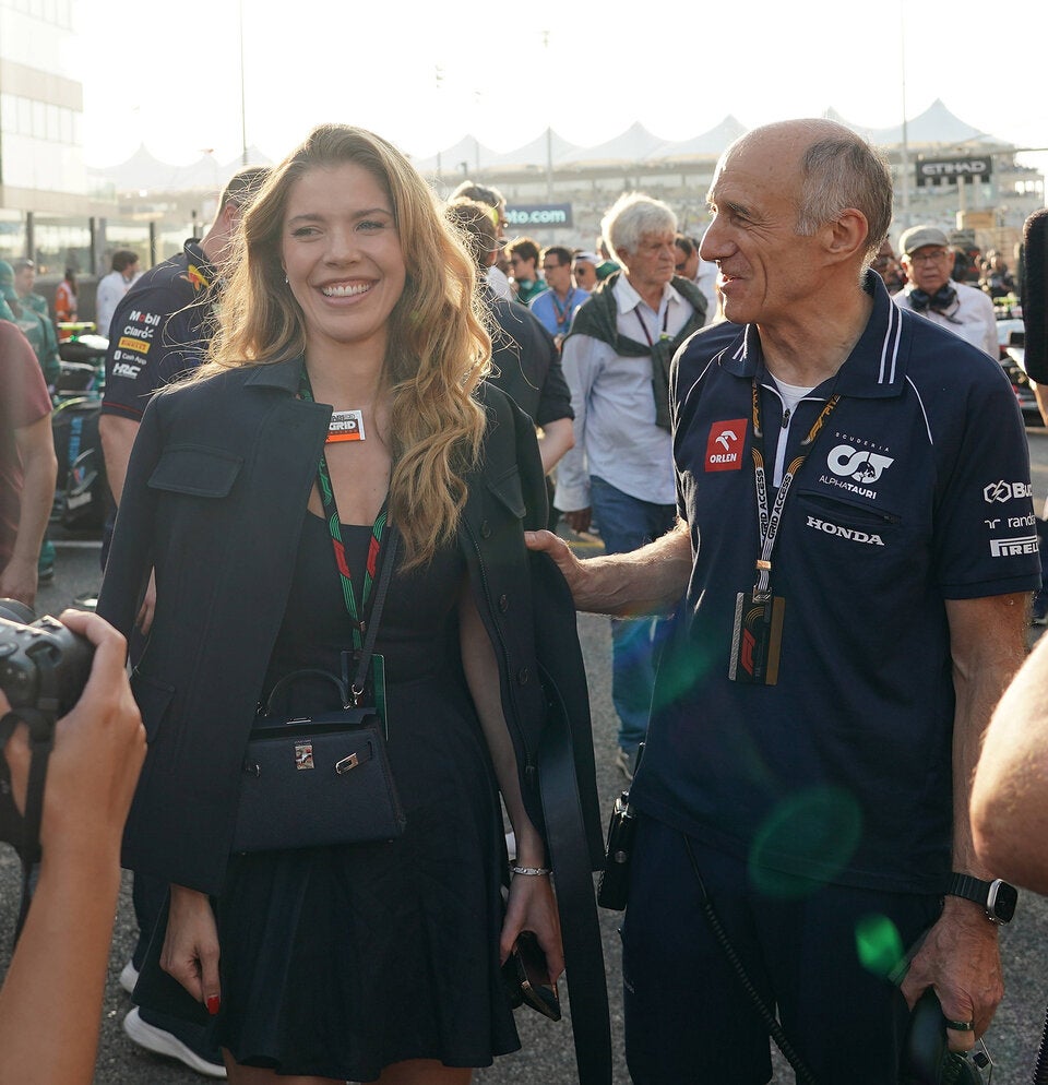 Victoria Swarovski und Franz Tost