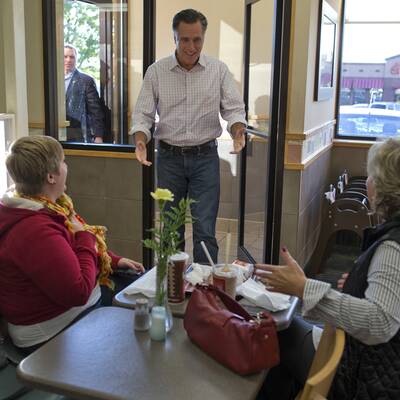 Der Obama-Herausforderer tauchte bei 