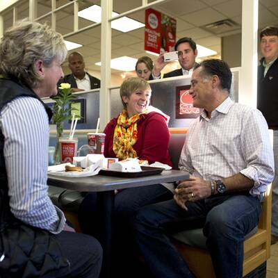 Der Obama-Herausforderer tauchte bei 