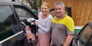 ÖAMTC-Pannenhelfer befreit Baby in Melk