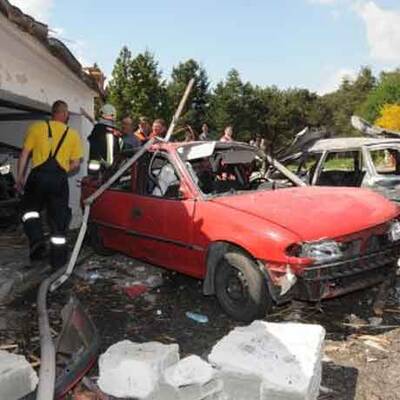 Explosion zerstört Haus in Imst völlig