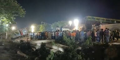 Zugsungl&uuml;ck in Indien