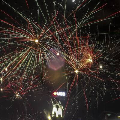 In New York versammelten sich Tausende am Times Square