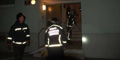 Frau aus brennender Wohnung gerettet