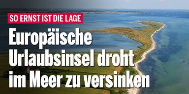 Europäische Urlaubsinsel droht im Meer zu versinken