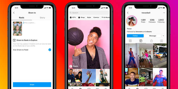 Instagrams TikTok-Funktion jetzt auch in Österreich
