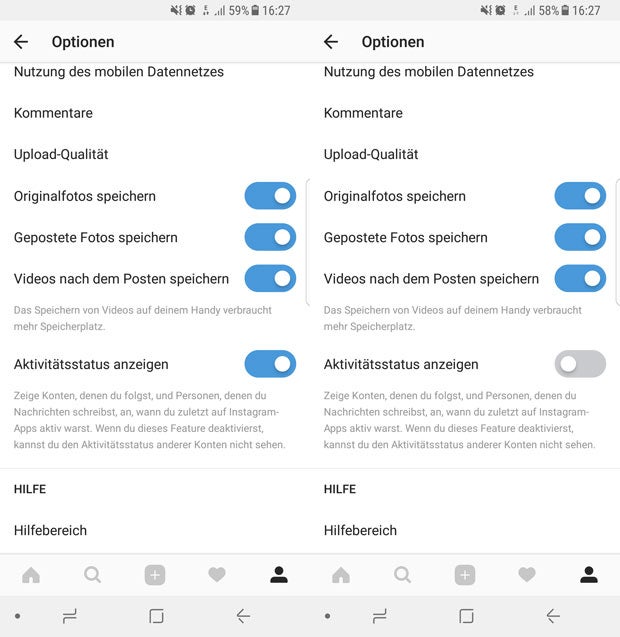 Spionage-Funktion bei Instagram stoppen