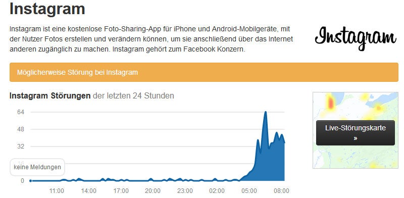 Massive Probleme bei Instagram