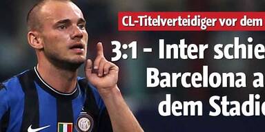 Inter schießt Barca aus dem Stadion