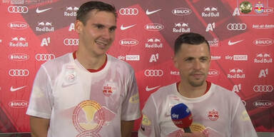 Red Bull Salzburg beim Interview