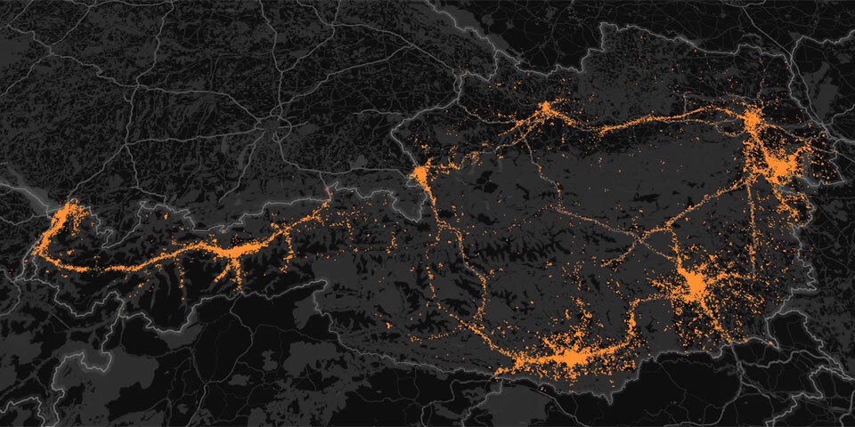 Grazer Firma zeigt Bewegungsströme in Österreich