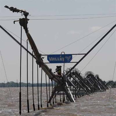 Land unter in Iowa (USA)