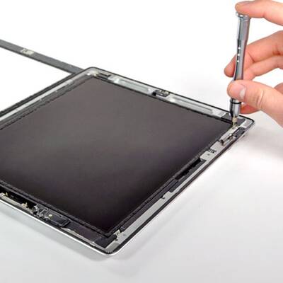 Einzelteile des Apple-Tablet