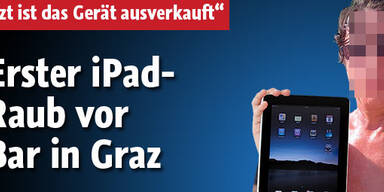 Erster iPad-Raub vor
Bar in Graz