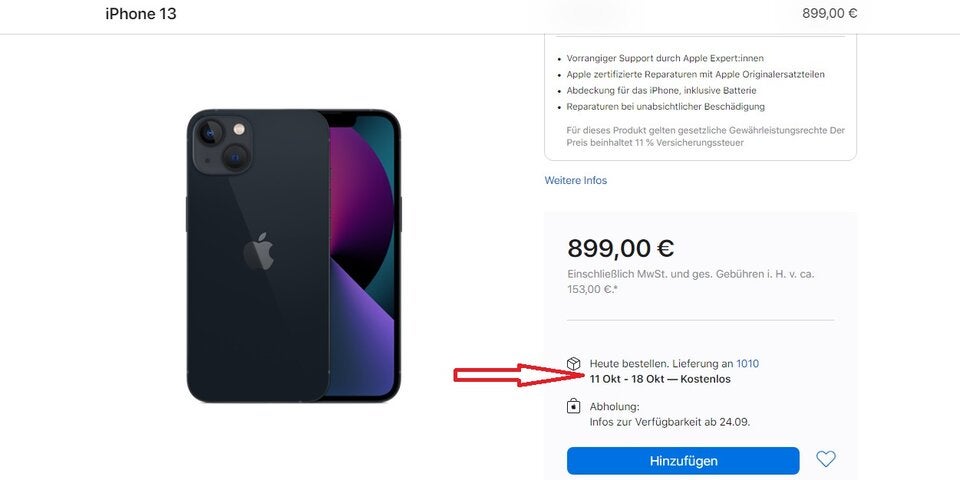 iPhone 13 & 13 Pro in Österreich schon ausverkauft