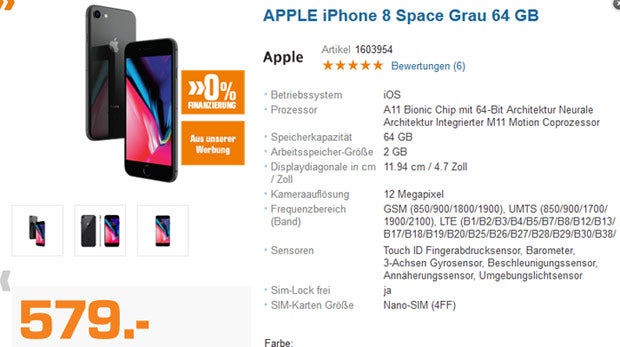 iPhone X, XR & 8 bei Saturn zum Kampfpreis
