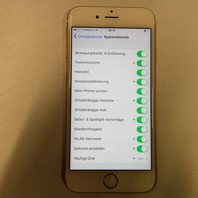 iPhone Bewegungsprofil