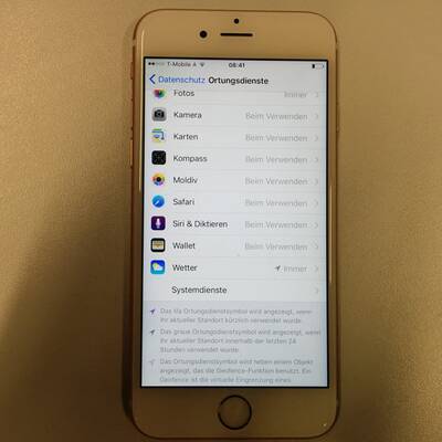 iPhone Bewegungsprofil