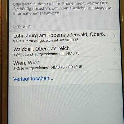 iPhone Bewegungsprofil