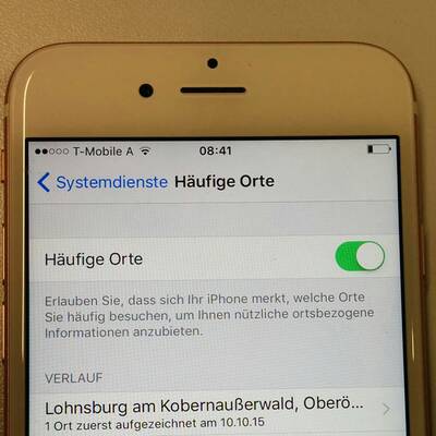 iPhone Bewegungsprofil