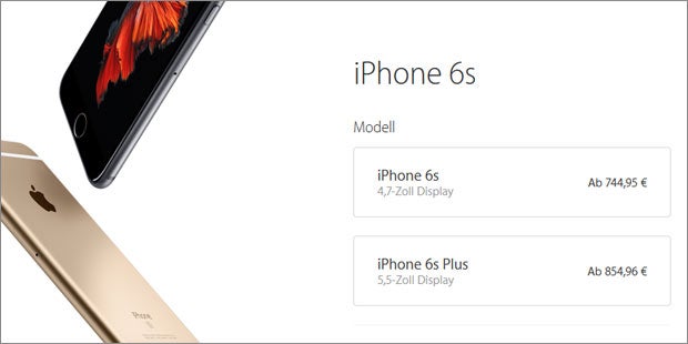 iPhone 6s auch bei uns bald teurer?