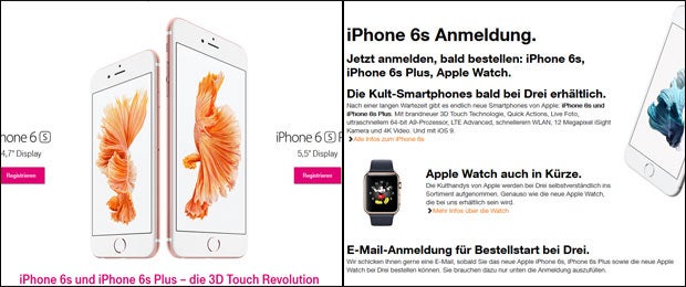 iPhone 6s (Plus) bei uns bestellbar