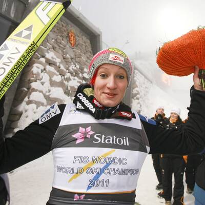 So jubelte Iraschko über WM-Titel