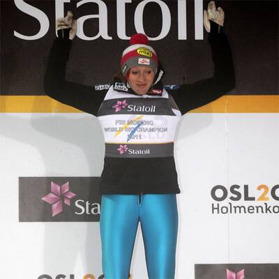 So jubelte Iraschko über WM-Titel