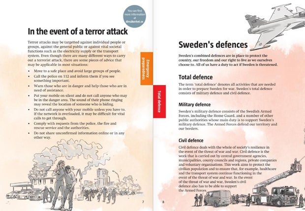 Schweden teilt Info für Kriegsfall aus