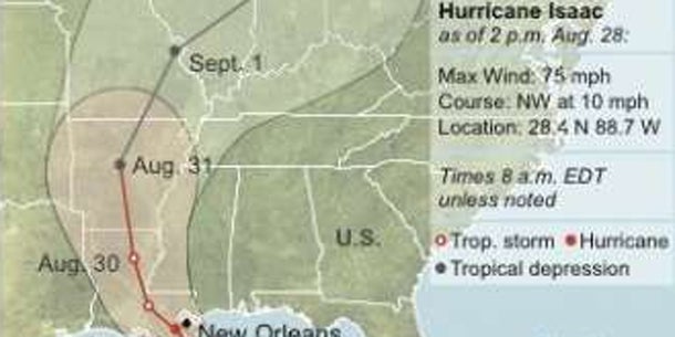 Isaac überflutet New Orleans