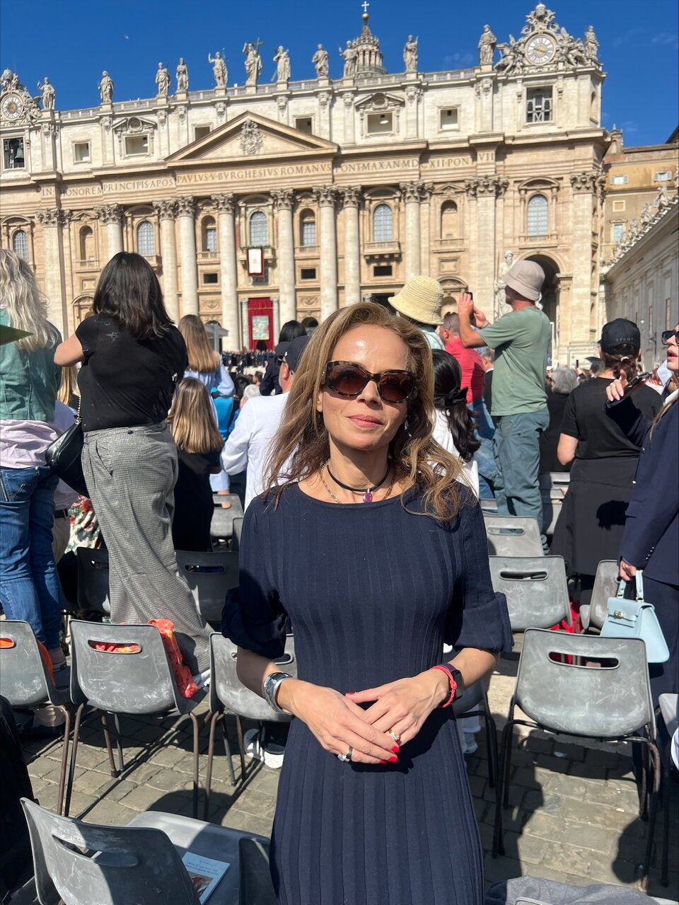 Isabelle Daniel bei der Papst-Inauguration