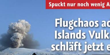 Islands Vulkan schläft jetzt ein