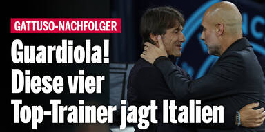 Guardiola! Diese vier irren Top-Trainer jagt Italien