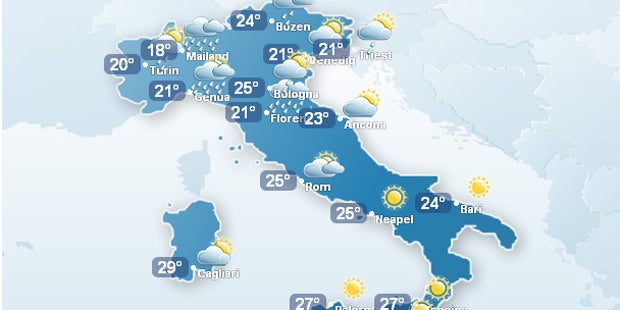 Italien ist auf Unwetter nicht vorbereitet