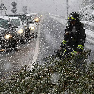 Schnee in ganz Europa