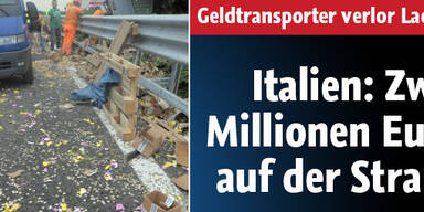 Geldtransporter verliert 2 Mio in Münzen