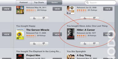 Hitler-Buch als Tipp für Steve Jobs-Doku-Käufer
