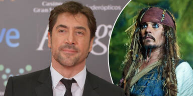 Javier Bardem und Johnny Depp als Jack Sparrow in Fluch der Karibik