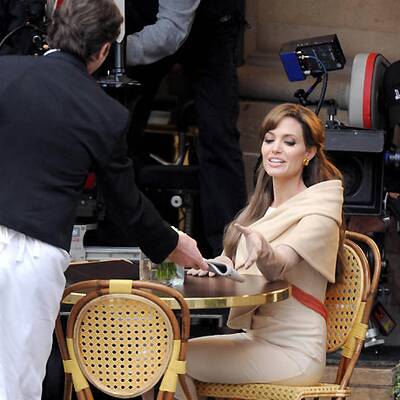 Angelina Jolie am Set von 