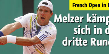 Melzer nach Kampf-Sieg in dritter Runde